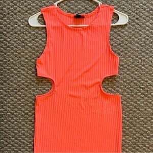 Love Backless Coral Dress